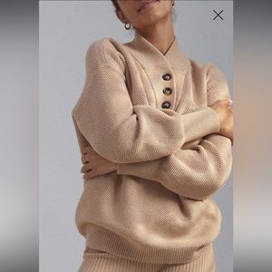 Lunya Cozy Cotton Henley Sweater
